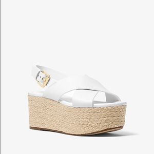 Michael Kors Jodi Mid Wedge Leather